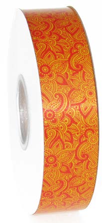 Ruban à friser Dentelle Orange - 1 1/4" x 100 Y