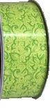 Ruban à friser Dentelle Vert - 2" x 100 Y