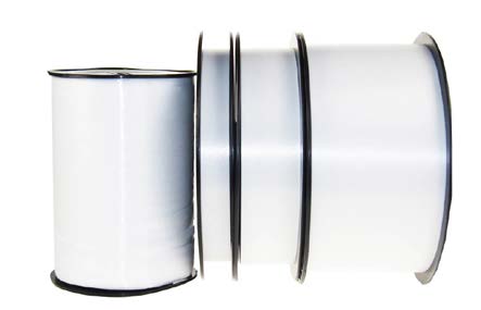 Ruban à friser lisse Lait - 2 3/4" x 100 Y