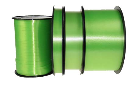 Ruban à friser lisse Lime - 1 3/8" x 100 Y