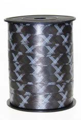 Ruban à friser métallique Npy10 motif Quadrillé Argent - 7/16 po x 250 Y