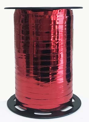 Ruban à friser métallique Rouge - 2 po x 75 Y