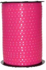 Ruban à friser Pois Fuchsia - 7/16" x 250 Y