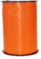 Ruban à friser Pois Orange - 7/16" x 250 Y