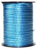 Ruban à friser Vichy Bleu - 7/16" x 250 Y