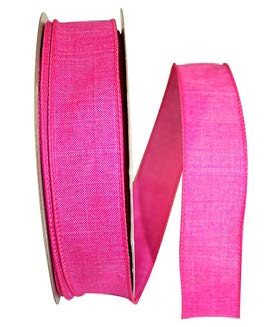 Ruban de lin Fuchsia - 1½ po x 50 Y