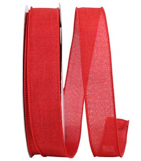Ruban de lin Rouge - 1½ po x 50 Y
