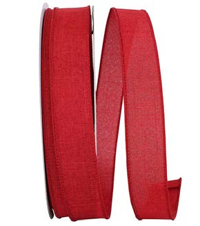 Ruban de lin Scarlett - 1½ po x 50 Y