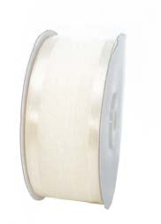 Ruban faux lin Ivoire - 5/8 po x 25 Y