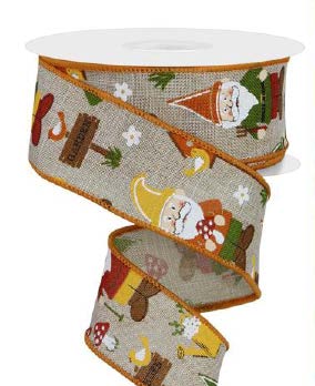 Ruban Gnomes Ivoire - 1½ po x 10 Y