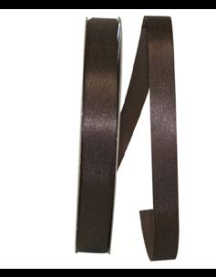 Ruban satin Chocolat - 3/8 po x 100 Y