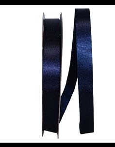Ruban satin Marine - 5/8 po x 100 Y