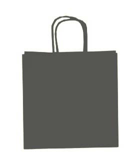 Sac cadeau uni Gris - 10 x 5½ x 10 po
