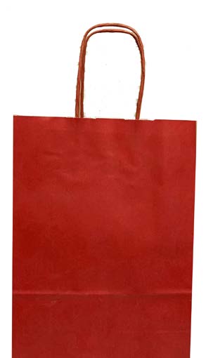 Sac cadeau uni Ruby - 7 x 3 x 8 po