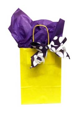 Sac cadeau uni Soleil - 12 x 5 x 11 po