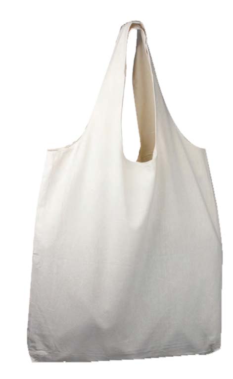 Sac de coton Naturel - 19 po x 17 po x 2 po