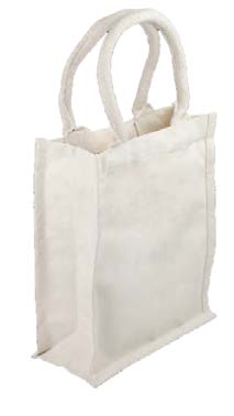 Sac de coton Naturel - 9 po x 11½ po x 4 po