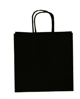 Sac en papier Noir - 10'' x 4'' x 13''