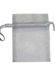Sac organdi Gris - 3'' x 4''